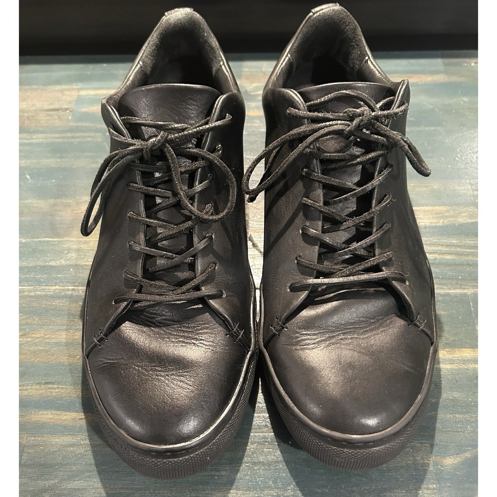 THURSDAY Boot Co. Premier Low Top Mens Black Leather Everyday Sneaker Size 12